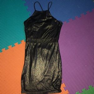 Gold and Black dress